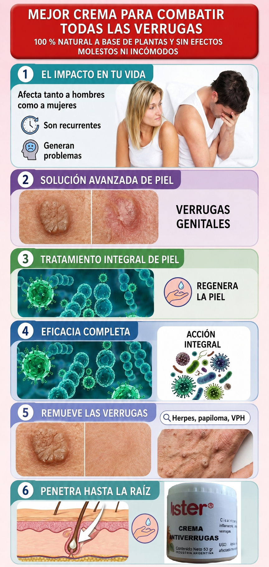 Mejor crema para combatir todas las verrugas